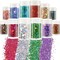 12-Color Holographic Chunky Glitter Set – Stars, Fine Powder for Resin, Nail Art, Slime